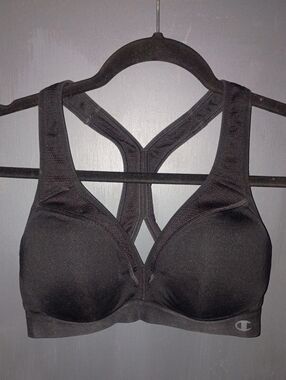 Champion Black Racerback Padded Sports Bra